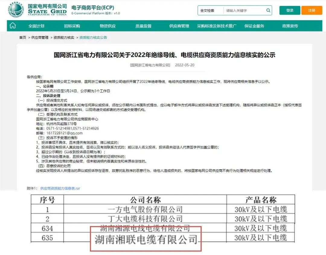喜訊 | 湘聯(lián)電纜順利通過國家電網(wǎng)“供應商資質(zhì)能力”審核！